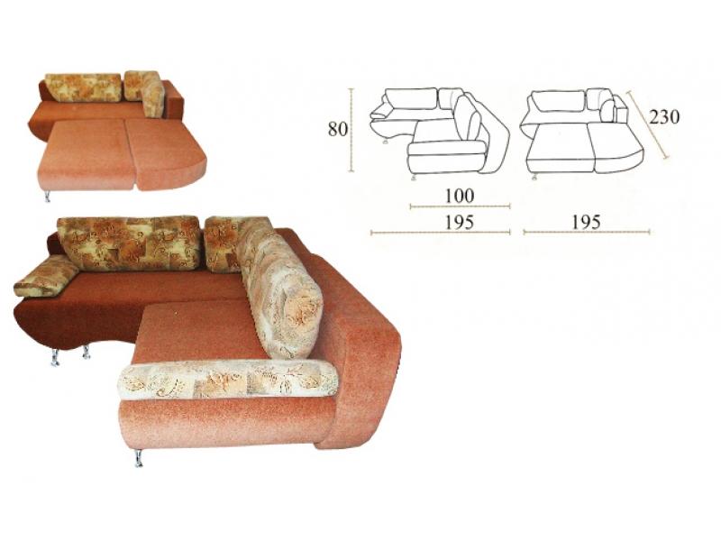 диван угловой люкс еврокнижка в Уфе