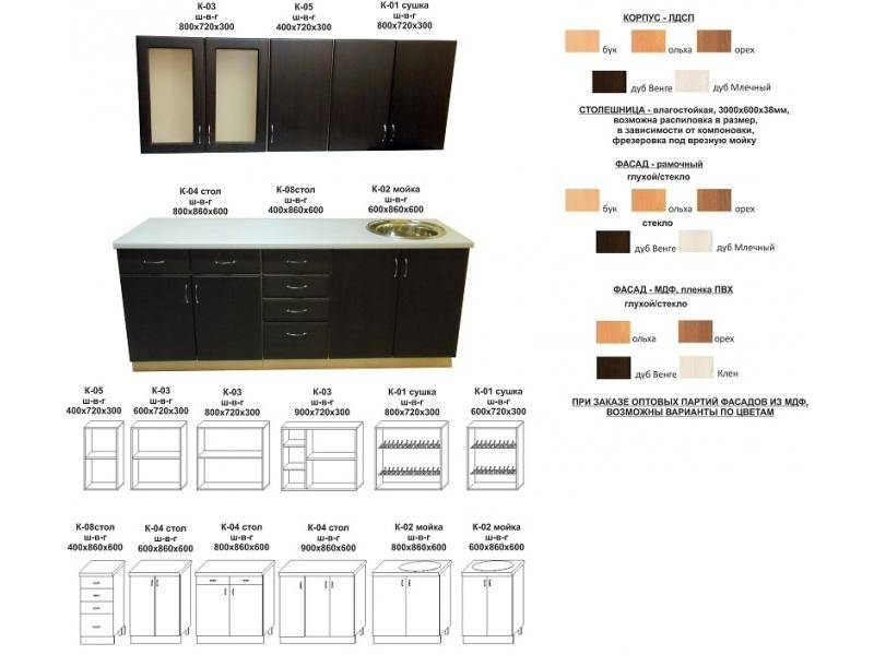 кухонный гарнитур прямой в Уфе