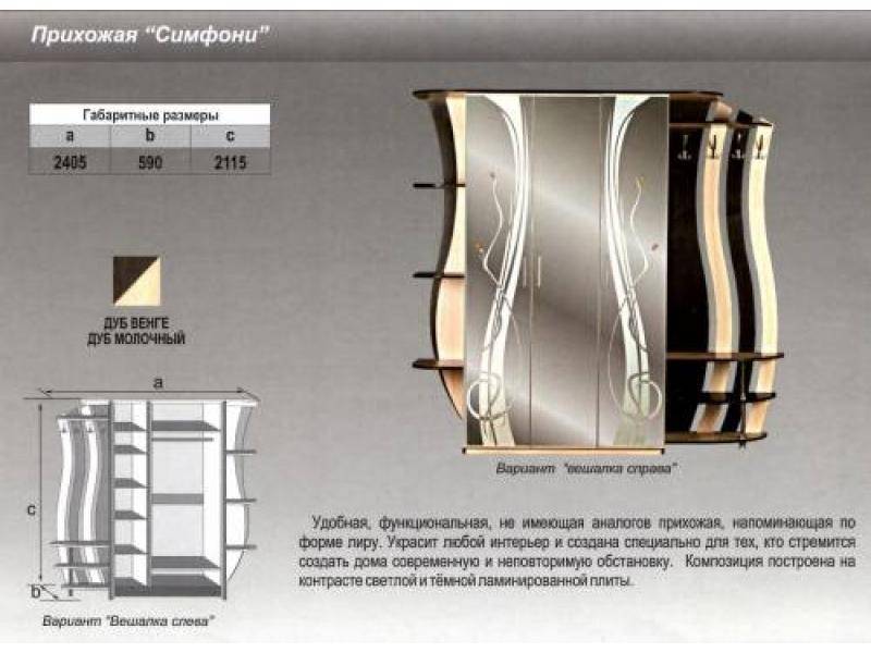 прихожая прямая симфони в Уфе