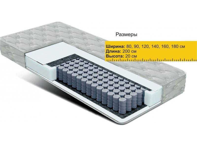 матрас независимые пружины струттофайбер в Уфе