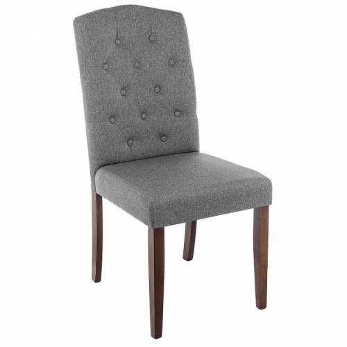 стул деревянный dark walnut / fabric grey в Уфе
