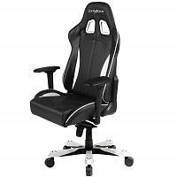 кресло геймерское dxracer king ks57 черно-белое в Уфе