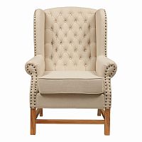 кресло мягкое с ушами french provincial armchair бежевое в Уфе