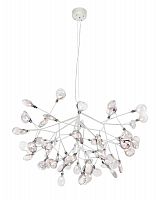 подвесная светодиодная люстра crystal lux evita sp63 white/transparent белая в Уфе