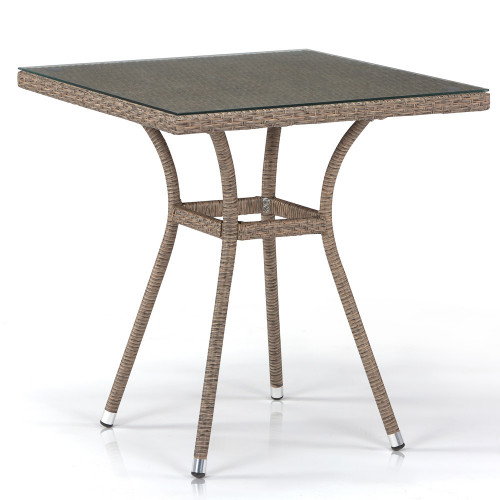 стол из иск. ротанга t282bnt-w56-70x70 light brown в Уфе
