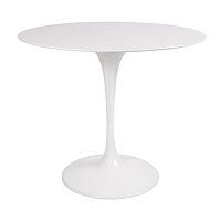 стол eero saarinen style tulip table mdf белый d90 глянцевый в Уфе