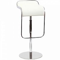 барный стул lem style piston stool белая кожа в Уфе