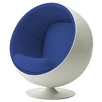 детское кресло eero ball chair бело-синее в Уфе