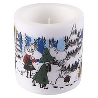 свеча большая moomin зимний лес, 8 см в Уфе