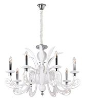 подвесная люстра crystal lux letisia sp8 white белая в Уфе