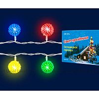 светодиодная гирлянда «шарики» 280см rgb (07921) uniel uld-s0280-020/dta rgb ip20 balls в Уфе