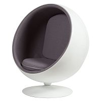 кресло eero ball chair серое в Уфе