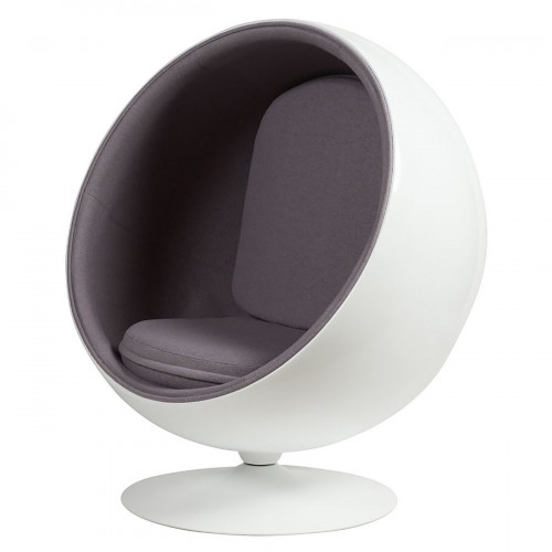 кресло eero ball chair серое в Уфе