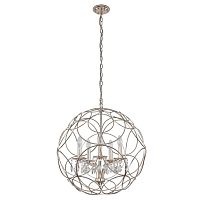 подвесная люстра crystal lux aria sp5 silver в Уфе