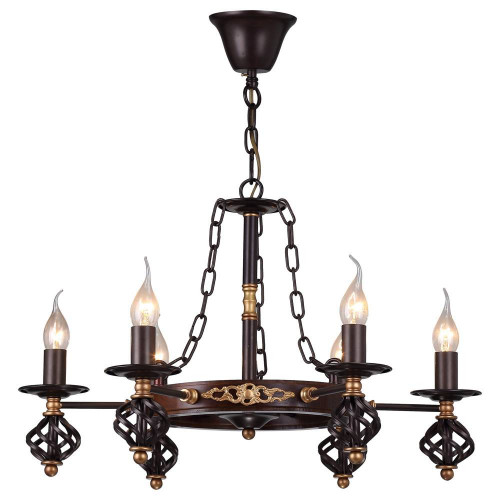 подвесная люстра arte lamp cartwheel a4550lm-6ck в Уфе