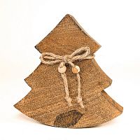 украшение новогоднее ель деревянная wooden tree, 15х14х2,5 см в Уфе