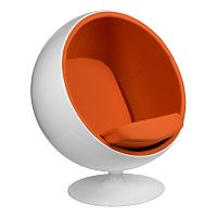 кресло eero aarnio style ball chair оранжевое в Уфе