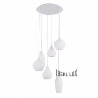 подвесная люстра ideal lux soft sp6 bianco в Уфе