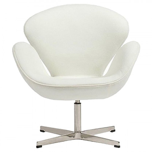 кресло swan chair кашемир белое в Уфе