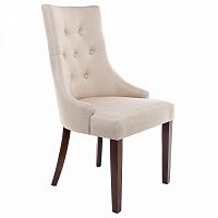 стул деревянный elegance dark walnut / fabric cream в Уфе