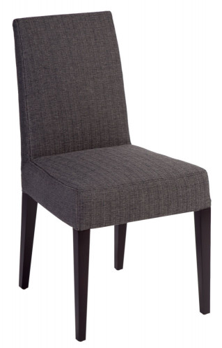 стул aylso dining chair кожа тёмно-серая в Уфе