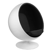 кресло eero aarnio style ball chair черное в Уфе