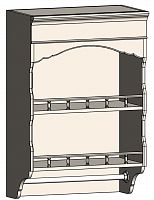 шкаф с полками и фигурным основанием навесной марсель молочно-белый в Уфе
