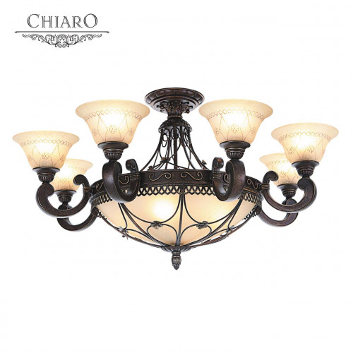 потолочная люстра chiaro айвенго 382012812 бежевая в Уфе