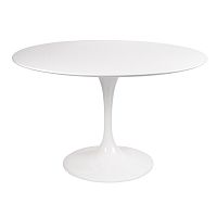 стол eero saarinen style tulip table mdf d110 глянцевый белый в Уфе