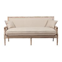 диван auguste salon bench with burlap прямой бежевый в Уфе