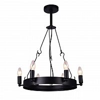 дизайнерская подвесная люстра arte lamp bastiglia a8811sp-6bk черная в Уфе