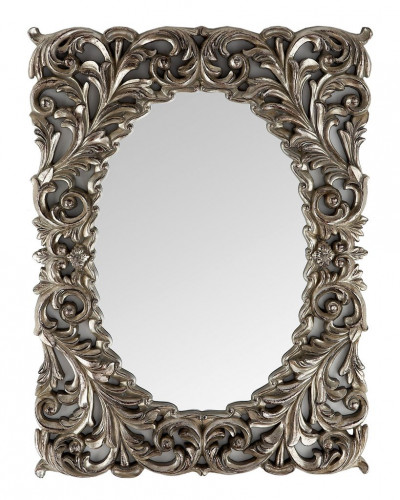 зеркало прямоугольное настенное серебро массимо florentine silver в Уфе