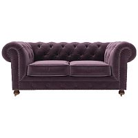 диван chesterfield lux двухместный прямой фиолетовый в Уфе