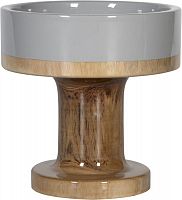 ваза настольная rustic chic bowl grey wood в Уфе