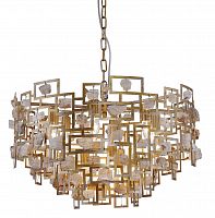 подвесная люстра crystal lux diego sp9 d600 gold в Уфе