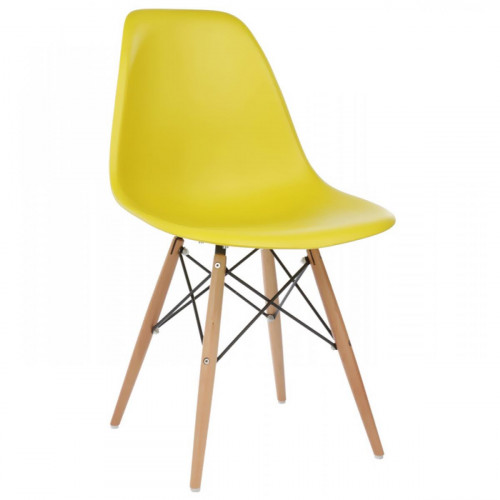 стул деревянный eames pc-015 yellow в Уфе