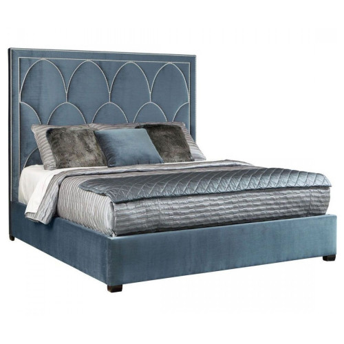 кровать двуспальная 180х200 голубая petals queen в Уфе