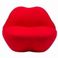 кресло губы heller kiss красный кашемир в Уфе