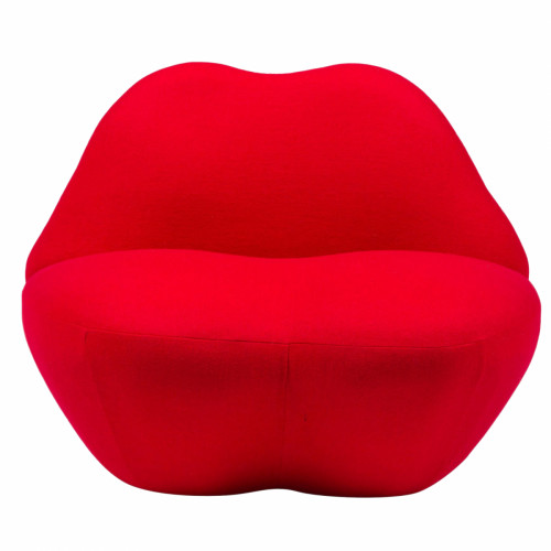 кресло губы heller kiss красный кашемир в Уфе