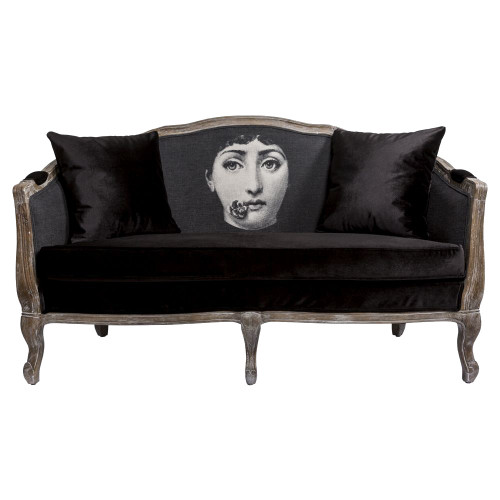 диван «комплимент» fornasetti прямой черный в Уфе