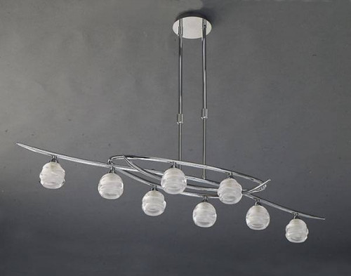 подвесная люстра mantra loop chrome 1800 в Уфе