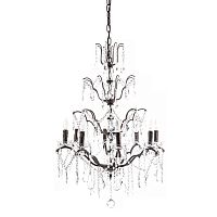 люстра maria theresa grande 8 lamps чёрная, прозрачная в Уфе