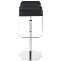 барный стул lem style piston stool черная кожа в Уфе