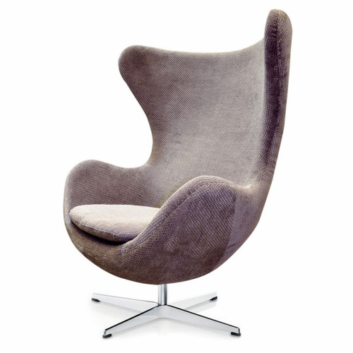 кресло egg chair гала кашемир серое в Уфе