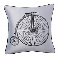 подушка с ретро-велосипедом retro bicycle grey в Уфе