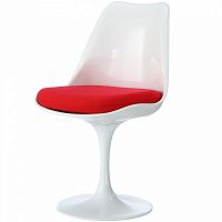 стул eero saarinen style tulip chair красная подушка в Уфе