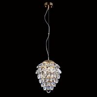 подвесной светильник crystal lux charme sp3+3 led gold/transparent в Уфе