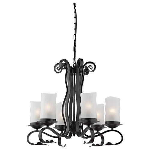 подвесная люстра arte lamp scroll a7915lm-6bk в Уфе