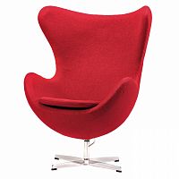 кресло egg chair красное в Уфе