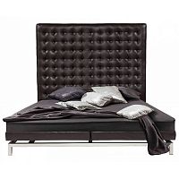 кровать двуспальная 180х200 коричневая из экокожи boss bed в Уфе